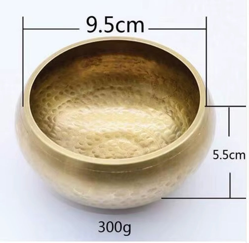 Nepal Handmade Buddha Tibet Bowl Bowl Ritual Music Therapy Copper Chime Copper Tibetan Singing Bowl