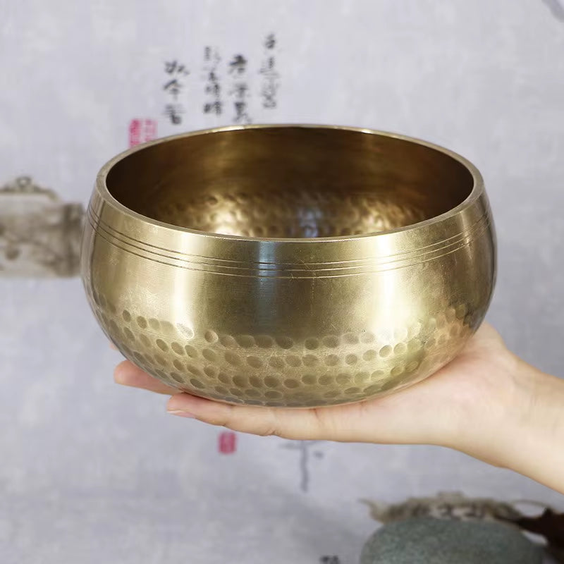 Nepal Handmade Buddha Tibet Bowl Bowl Ritual Music Therapy Copper Chime Copper Tibetan Singing Bowl