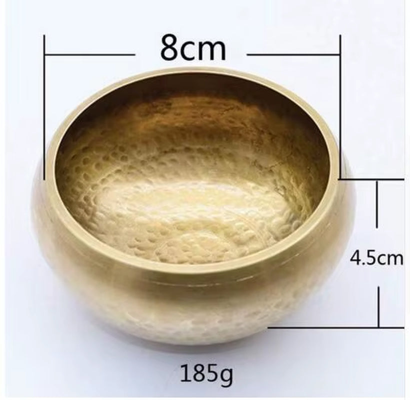 Nepal Handmade Buddha Tibet Bowl Bowl Ritual Music Therapy Copper Chime Copper Tibetan Singing Bowl