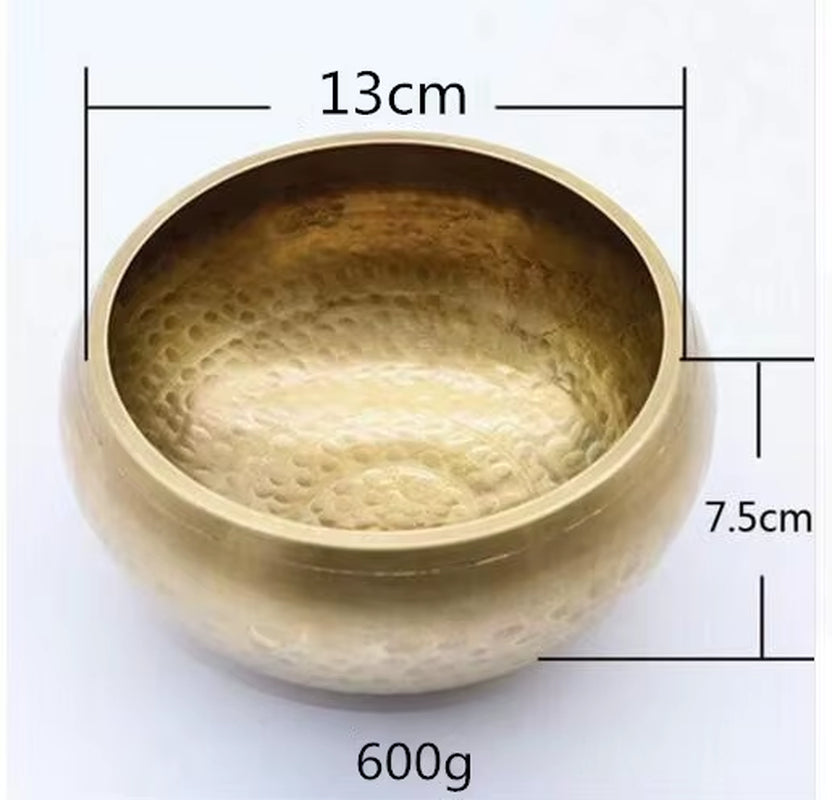 Nepal Handmade Buddha Tibet Bowl Bowl Ritual Music Therapy Copper Chime Copper Tibetan Singing Bowl