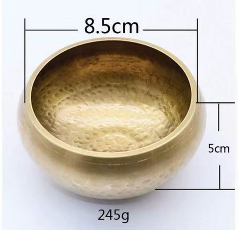 Nepal Handmade Buddha Tibet Bowl Bowl Ritual Music Therapy Copper Chime Copper Tibetan Singing Bowl